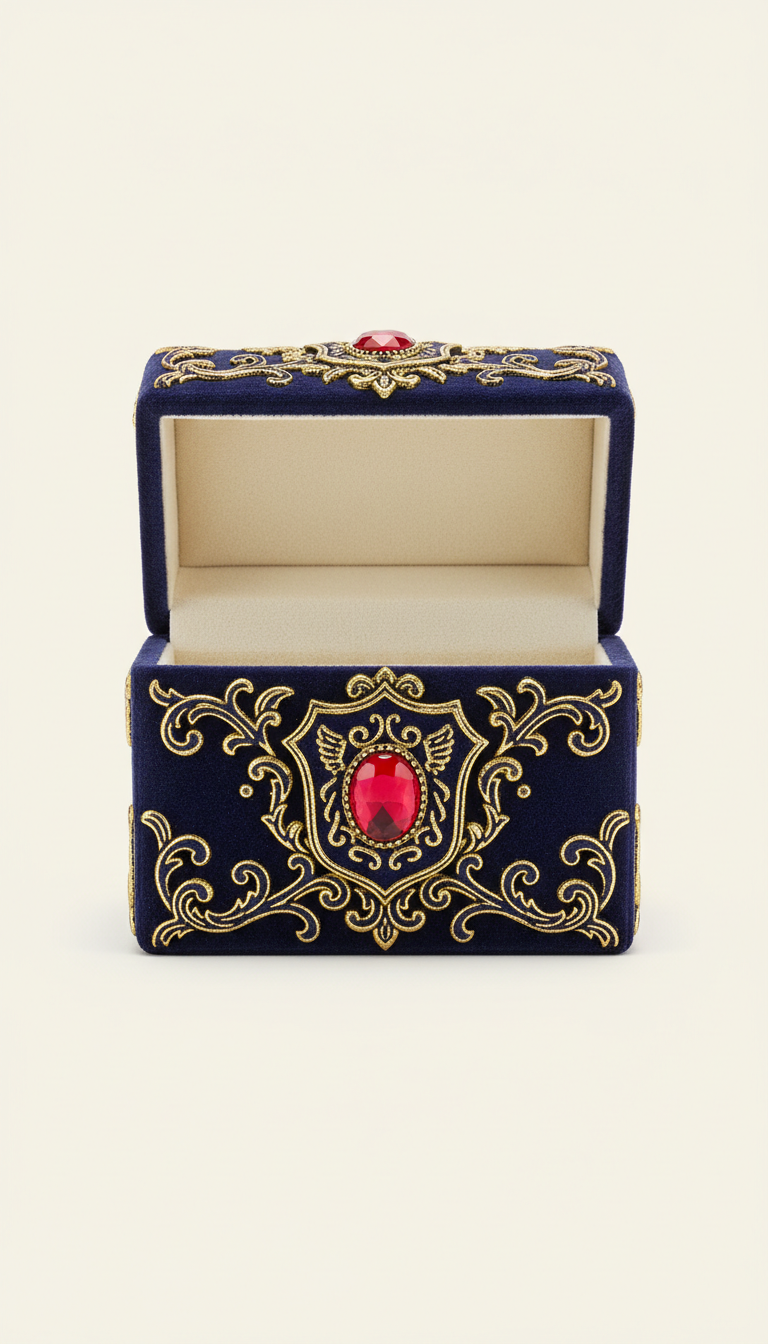 Collector's Velvet Box Desk Ornament