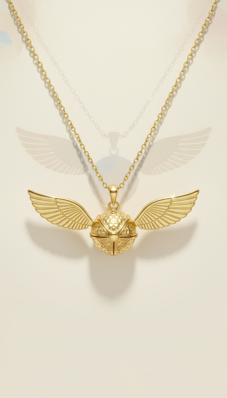 Golden Snitch Pendant Necklace